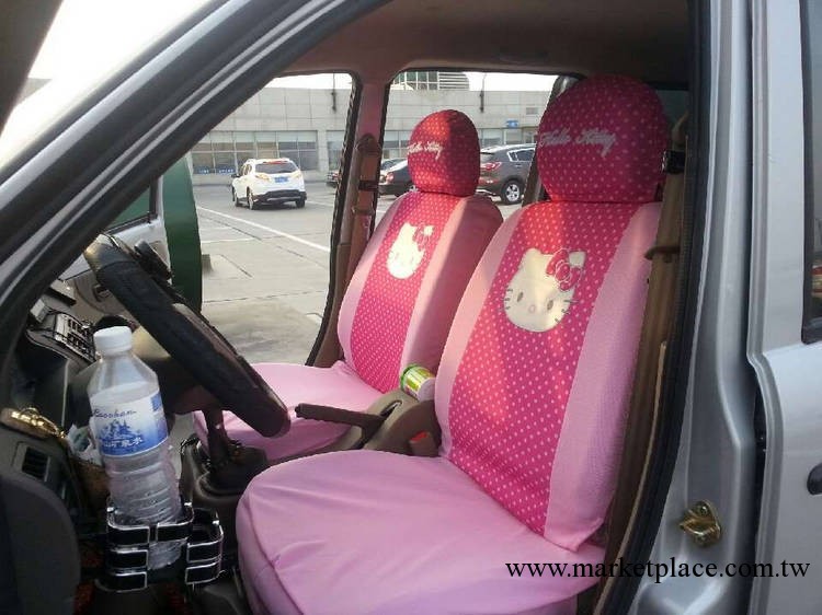 韓國汽車用品 正品HELLO KITTY正品 卡通通用座套 四季座套 全車工廠,批發,進口,代購