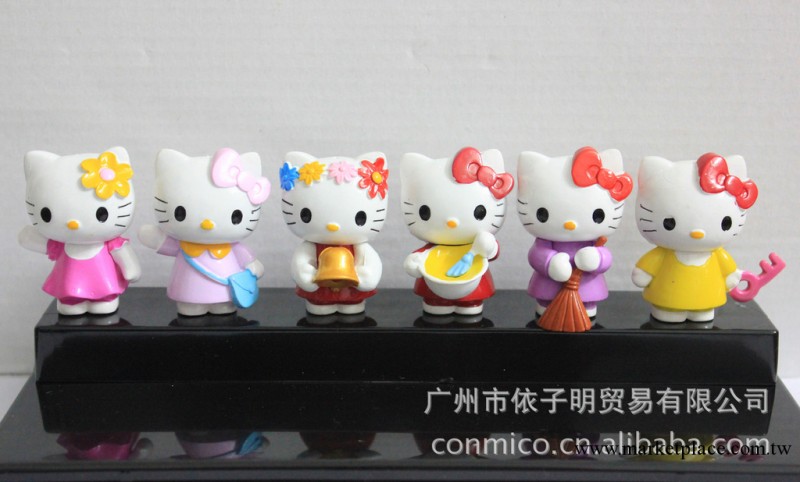 2013新款KT貓Hello Kitty公仔 凱蒂貓玩偶 Kitty貓擺件6款套裝工廠,批發,進口,代購
