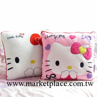 日本原單 凱蒂貓 正版 Hello Kitty 優質毛絨靠墊 抱枕 兩色選工廠,批發,進口,代購