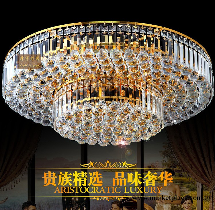生產批發經典聚寶盆水晶燈客廳大廳燈led遙控吸頂燈具吊燈臥室燈工廠,批發,進口,代購