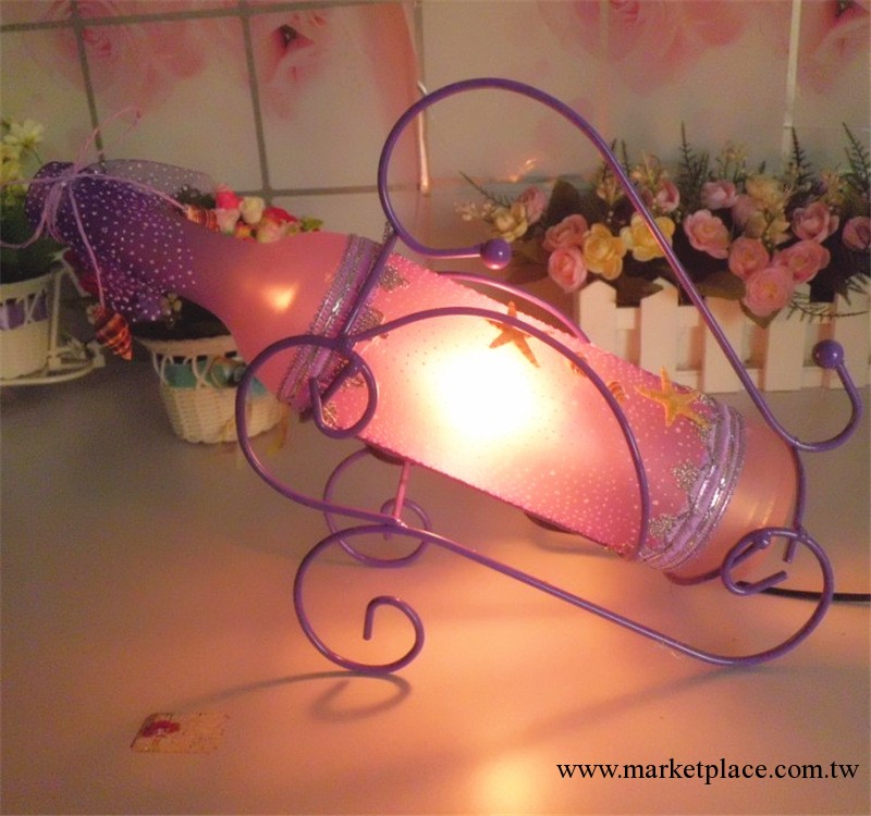 15106鐵藝漂流瓶臺燈 創意傢居裝飾燈具 婚慶禮品工廠,批發,進口,代購