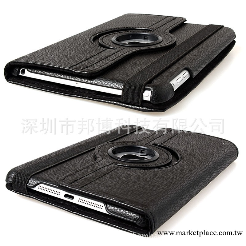 廠傢直銷 新款 蘋果ipad mini荔枝紋 360°旋轉皮套 平板電腦配件工廠,批發,進口,代購