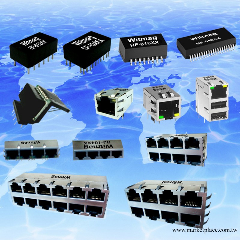 優惠價格供應全系列RJ45連接器，可根據用戶要求訂做。工廠,批發,進口,代購