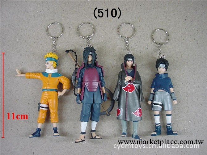 批發NARUTO 火影忍者4款鑰匙扣公仔 人偶玩具 動漫周邊工廠,批發,進口,代購