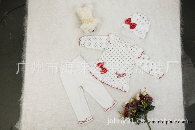 天天特批廣東產地日單幼兒外貿童裝Hello KITTY三件套秋款童套裝工廠,批發,進口,代購