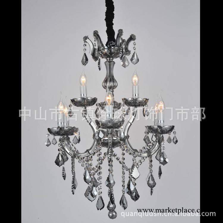 非標歐式酒店客房水晶蠟燭管夾片吊燈 酒店工程燈具1280元工廠,批發,進口,代購
