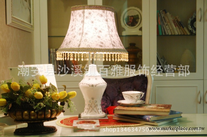 奢華歐式臺燈 現代簡約床頭燈 陶瓷臺燈 創意客廳裝飾燈具工廠,批發,進口,代購