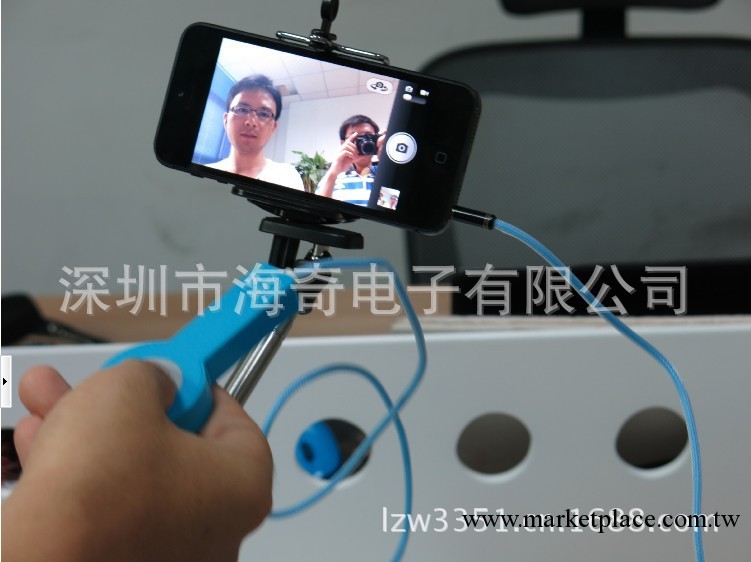 自拍神器 蘋果手機自拍快門 蘋果ipad iPhone配件鏡頭自拍快門線工廠,批發,進口,代購