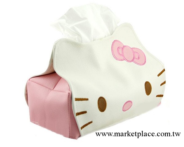 爆款 KT紙巾盒套hello kitty 紙巾抽PU卡通小熊紙巾 傢居汽車用品工廠,批發,進口,代購