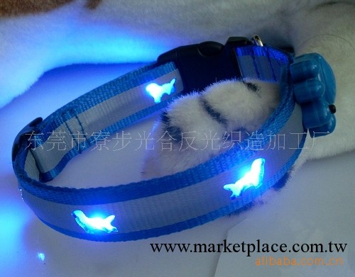 廠傢直銷 CE 寵物發光用品 發光狗圈 狗項圈 發光狗鏈 LED狗項圈工廠,批發,進口,代購
