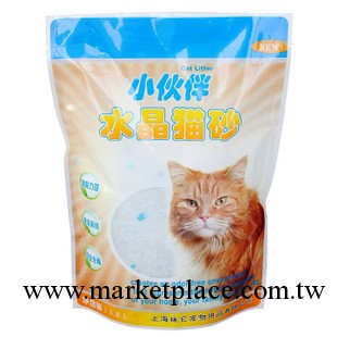 供應批發寵物用品 小夥伴水晶貓砂 墊料 約1.5kg  3.8L 貓用品工廠,批發,進口,代購