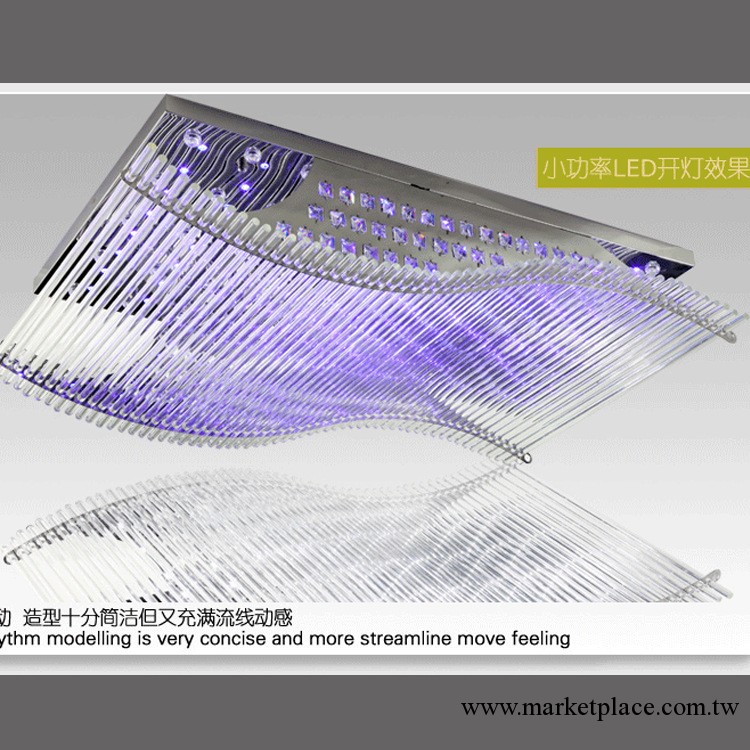 時尚臥室水晶燈飾燈具一帆風順現代簡約客廳燈 led吸頂燈，工程燈工廠,批發,進口,代購