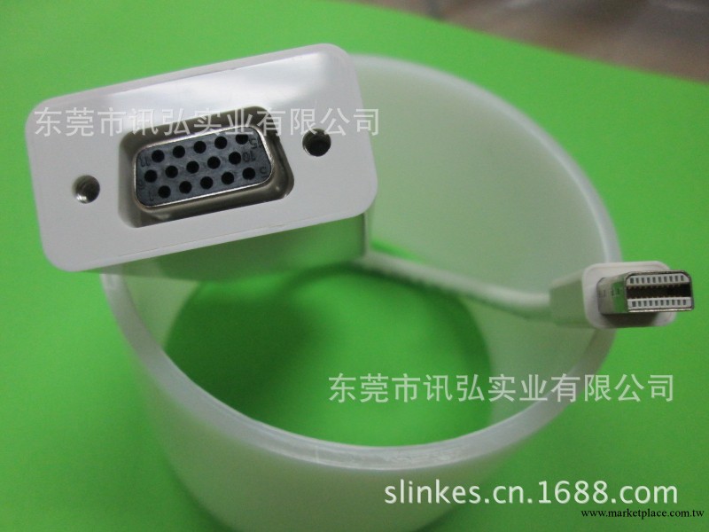 蘋果Mini DisplayPort to VGA轉接線迷你dp 轉VGA線Mac接投影機工廠,批發,進口,代購