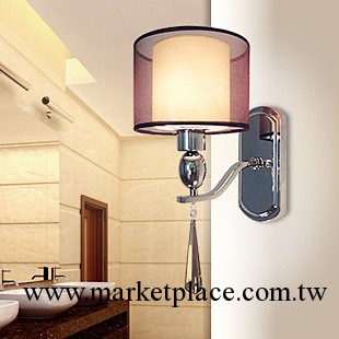 歐賀燈飾中山現代簡約小壁燈床頭臥室佈藝燈罩批發過道燈具8091/1工廠,批發,進口,代購