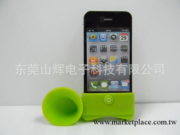 矽膠iphone4喇叭/iphone配件/iphone擴音喇叭/矽膠擴音器喇叭批發工廠,批發,進口,代購