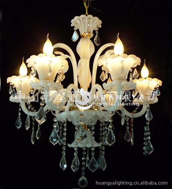 供應歐式水晶燈具/傢裝吊燈/蠟燭燈/玻璃彎管蠟燭水晶燈工廠,批發,進口,代購