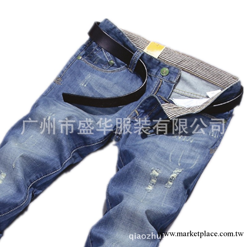 春夏新款牛仔褲 男士韓版修身直筒牛仔褲 男式牛仔褲男裝016-2工廠,批發,進口,代購