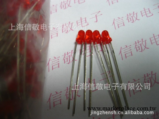 紅色發光二極管LED直徑3MMΦ3紅發紅3AR4UD12工廠,批發,進口,代購