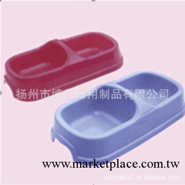 2012 熱銷 博藍 寵物用品 塑料寵物碗食具 小凹凸雙碗工廠,批發,進口,代購