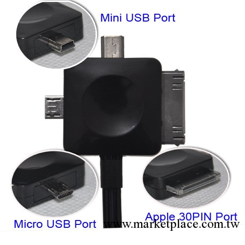 iphone micro/mini usb 多功能HTC,APPLE NOKIA發光線80CM發光線工廠,批發,進口,代購