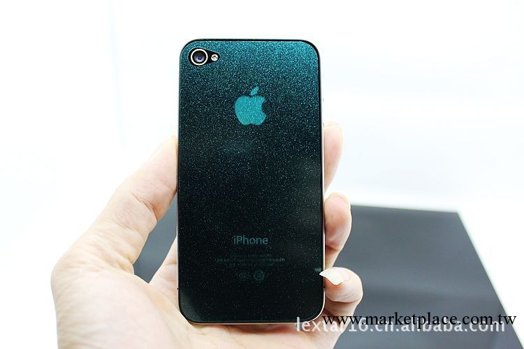 蘋果 iPhone 4 4s 彩色鉆石貼膜 綠色鉆石膜 彩鉆膜工廠,批發,進口,代購