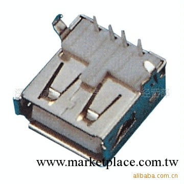 USB AF 90° 插板(T字型), USB連接器,USB接口母座,A母工廠,批發,進口,代購