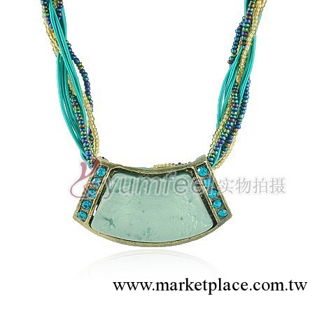 N1154 特價熱賣飾品 外貿原單印度風寶石項鏈 歐美復古項飾工廠,批發,進口,代購