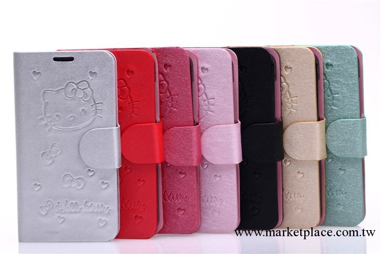 新款 iphone4 4s hello kitty貓皮套 左右翻時尚皮套 支架保護殼工廠,批發,進口,代購