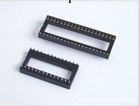 IC座2.54間距 IC-40P寬體 集成電路插座芯片單機片底座 SFA連接器工廠,批發,進口,代購