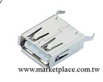 深圳廠傢供應USB連接器USB90度彎插母座 廠傢直銷工廠,批發,進口,代購