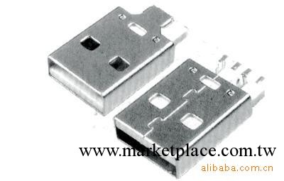 批發供應優質 A公180度/USBA公魚叉/USB連接器工廠,批發,進口,代購