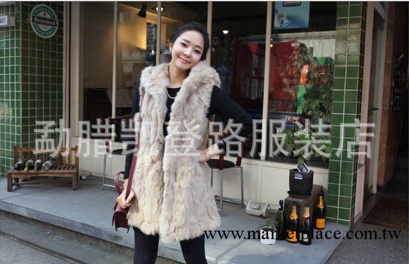 2012秋冬韓版女裝仿兔毛馬夾披肩皮草批發采購一件代發HM1329工廠,批發,進口,代購
