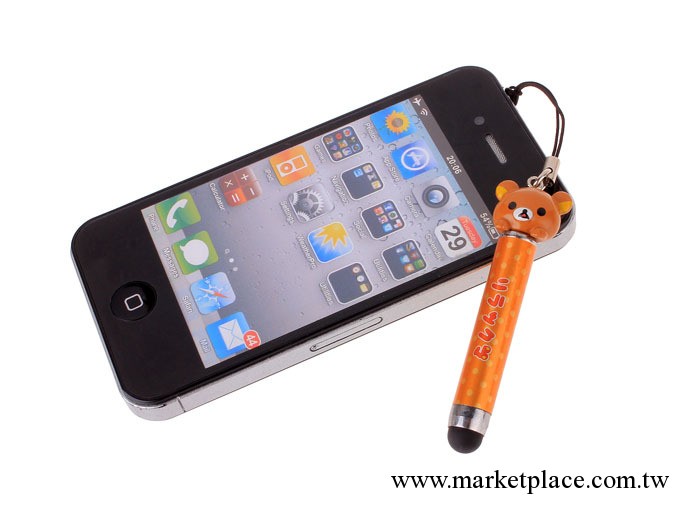 熱銷新款 卡通輕松熊手寫筆觸控筆電容筆觸屏筆ipad iphone 批發工廠,批發,進口,代購