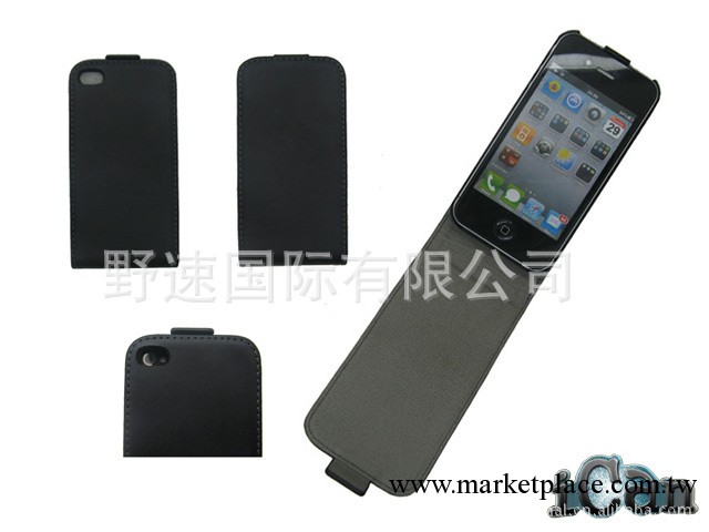 蘋果iPhone 5 上下開 黑色pu面料  韓版殼底  廠傢直銷手機保護套工廠,批發,進口,代購