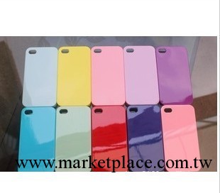 iphone 4s pc單底素材殼 糖果色 蘋果4手機PC貼鉆貼皮雪糕殼 S201工廠,批發,進口,代購
