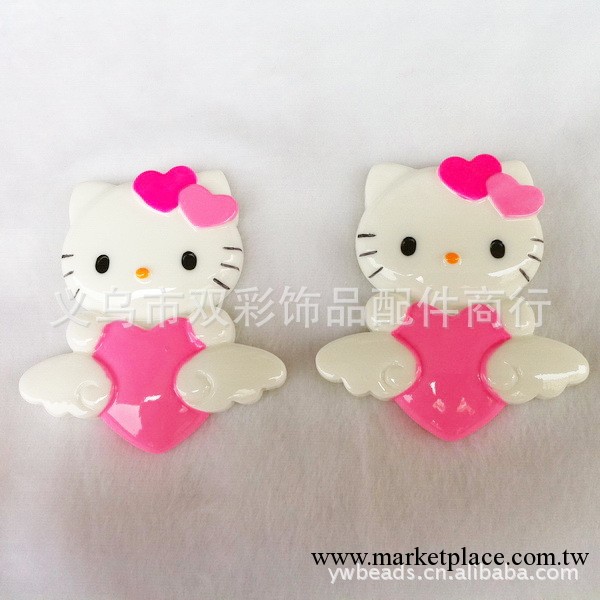 批發供應iphone立體手機樹脂配件，愛心KITTY工廠,批發,進口,代購