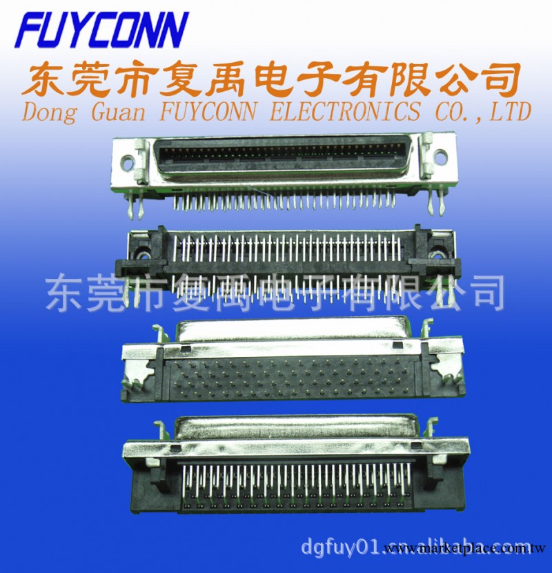 SCSI 68P 90度板端連接器工廠,批發,進口,代購