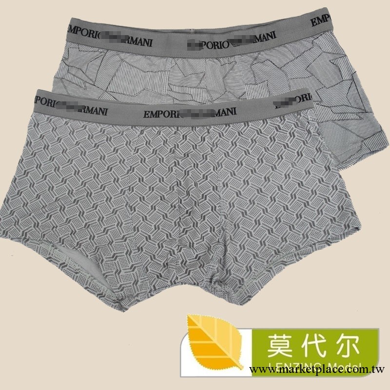 新款時尚男士內褲莫代爾印花內褲原單品牌短褲廠傢批發 Q047工廠,批發,進口,代購