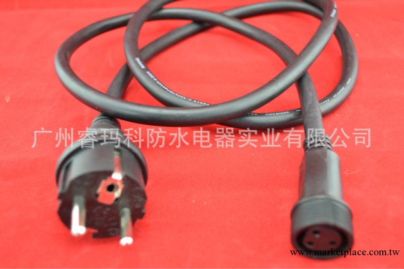 防水連接器 3C橡膠線3芯1.0平方線外徑6.8mm 配01系列接頭工廠,批發,進口,代購