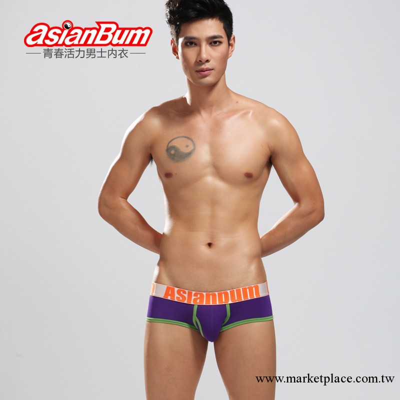Asianbum秋冬防靜電冰絲男士內褲 平角褲U凸開口低腰性感內褲批發工廠,批發,進口,代購