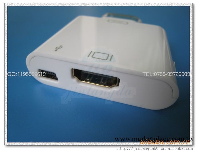 最新版本 iphone ipod ipad ipad3轉HDMI線 帶miniUSBipad3 hdmi工廠,批發,進口,代購