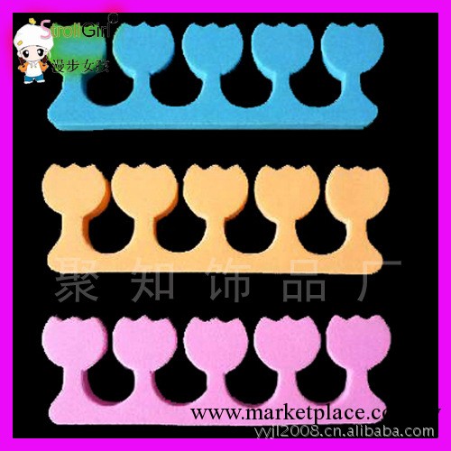 最新產品  美甲必備 亮粉分指棉/海綿分趾器/蔥粉分指器工廠,批發,進口,代購
