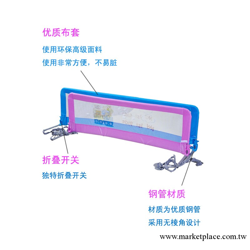 廠傢供應母嬰用品兒童床護欄 嬰兒護欄 1.8*1.5*0.5M工廠,批發,進口,代購