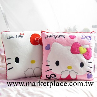 日本原單 凱蒂貓 正版 Hello Kitty 優質毛絨靠墊 抱枕 兩色選工廠,批發,進口,代購