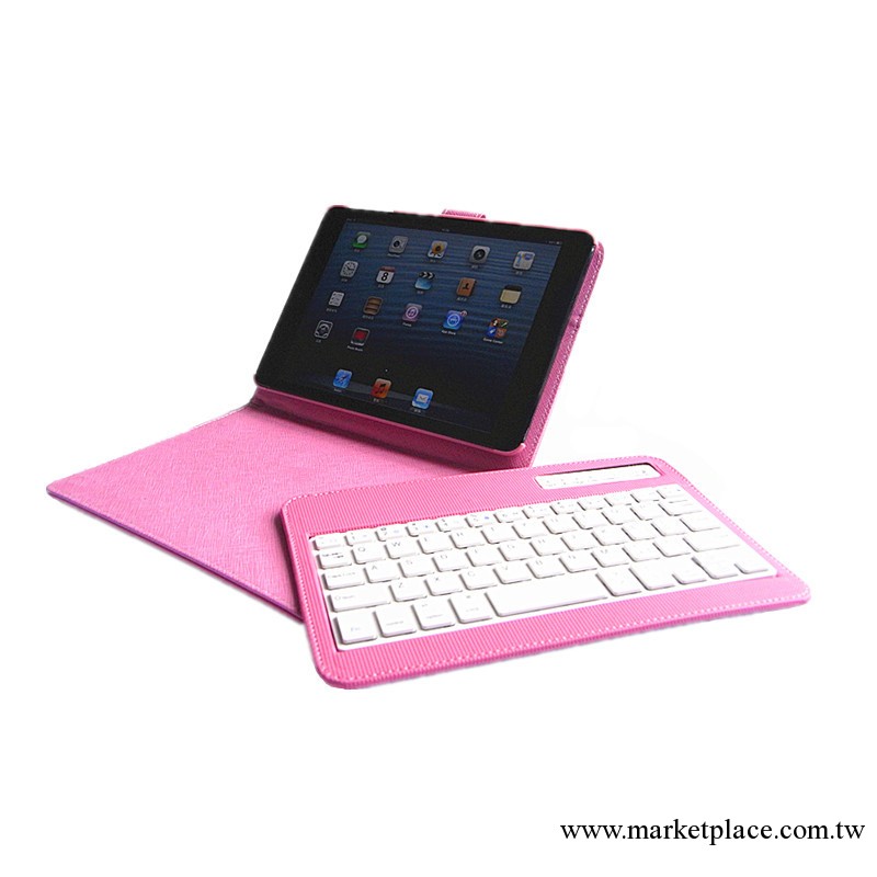 僅售55.00元 ipad mini藍牙鍵盤皮套 彩盒包裝帶數據線說明書工廠,批發,進口,代購