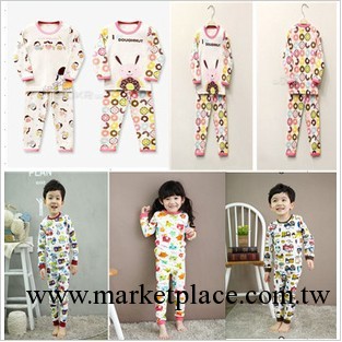 青島產地童裝 2013年秋款新品卡通多色傢居服套裝工廠,批發,進口,代購