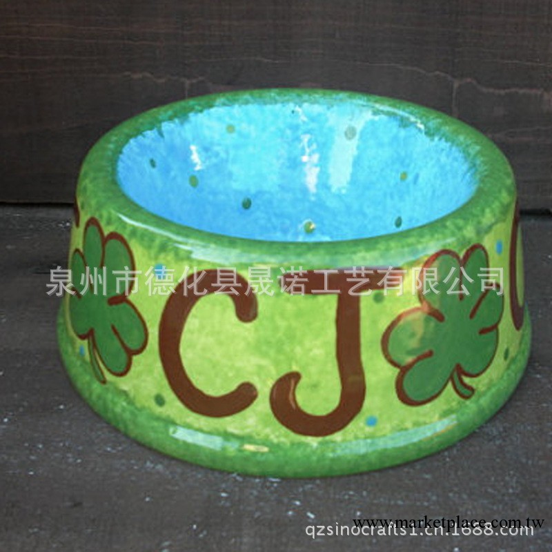 白雲土寵物用品 廠傢來圖來樣定制 陶瓷手繪狗盆 貓盆工廠,批發,進口,代購