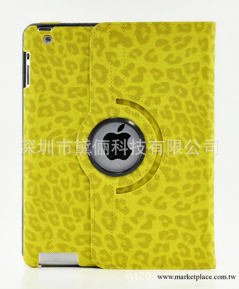 ipad豹紋皮套 ipad 2 3 4 通用保護套 智能休眠 360度旋轉皮套工廠,批發,進口,代購