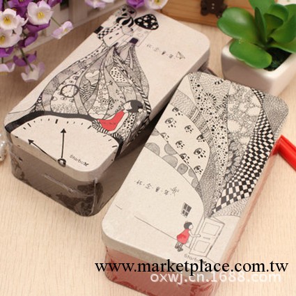 韓國文具 聯華童年收納盒 鐵盒 儲物盒 THB57057-9010C工廠,批發,進口,代購