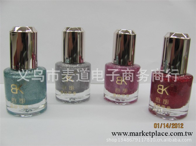 批發2013新款 BK美甲 BK晶砂晶沙指甲油 磨砂帶閃粉效果 10ml工廠,批發,進口,代購